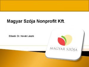 Magyar Szja Nonprofit Kft Elad Dr Novk Lszl