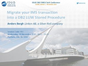 Migrate your IMS transaction into a DB 2