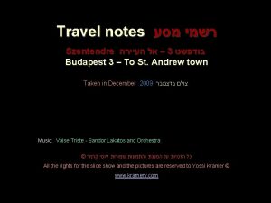 Travel notes Szentendre 3 Budapest 3 To St