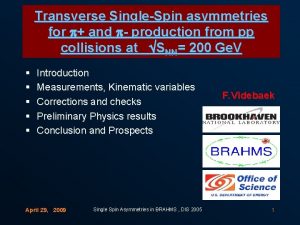 Transverse SingleSpin asymmetries for p and p production
