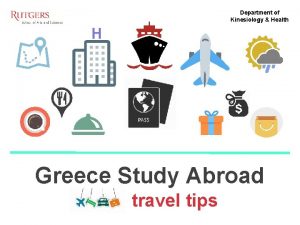 Department of Kinesiology Health H Greece Study Abroad