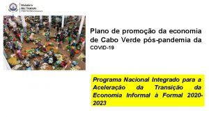 Plano de promoo da economia de Cabo Verde