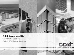 Colt International Ltd Car Park Ventilation Colt CPD