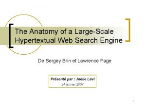 The Anatomy of a LargeScale Hypertextual Web Search