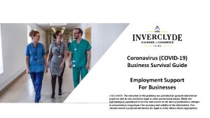 Coronavirus COVID19 Business Survival Guide Employment Support For