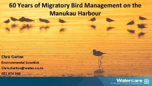 60 Years of Migratory Bird Management on the