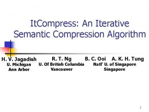 It Compress An Iterative Semantic Compression Algorithm H