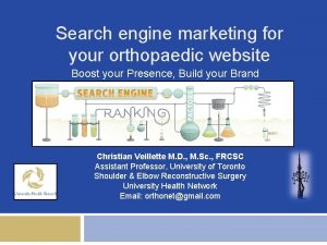 Search engine marketing for your orthopaedic website Boost