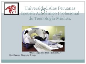 Universidad Alas Peruanas Escuela Acadmico Profesional de Tecnologa