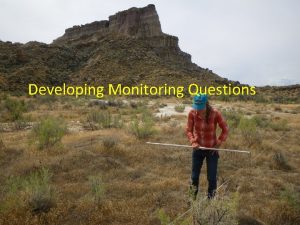 Developing Monitoring Questions Management questions monitoring objectives Management