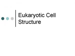 Eukaryotic Cell Structure The Cell ESSENTIAL to the