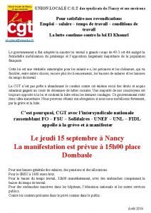 UNION LOCALE C G T des syndicats de