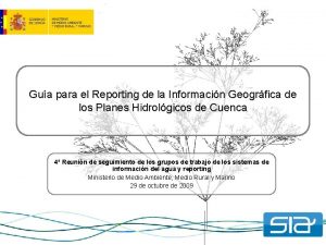 Gua para el Reporting de la Informacin Geogrfica