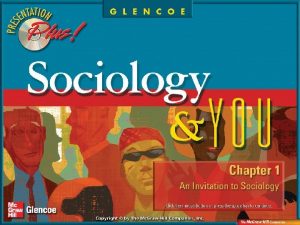 Chapter Preview Section 1 The Sociological Perspective Section