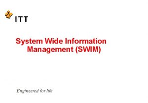System Wide Information Management SWIM La transicion del