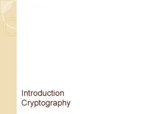 Introduction Cryptography Profile Lecturer Name GURUH FAJAR SHIDIK