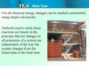 Not all chemical energy changes can be studied