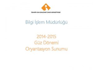 Your Logo Bilgi lem Mdrl 2014 2015 Gz