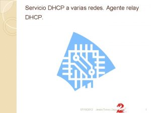 Servicio DHCP a varias redes Agente relay DHCP