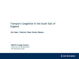 Transport Congestion in the South East of England