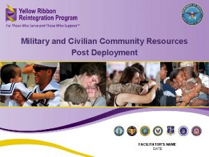 Military and Civilian Community Resources Post Deployment Military