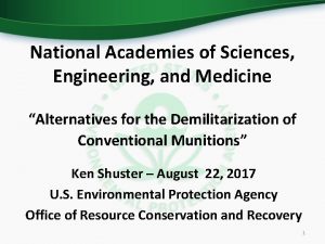 National Academies of Sciences Engineering and Medicine Alternatives