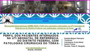 Programa de Residncia Mdica em Neonatologia Hospital Materno