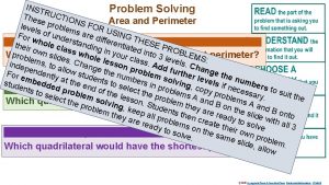 INST Problem Solving RUC Thes T Area and