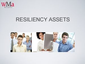 RESILIENCY ASSETS Learning objectives To gain an understanding