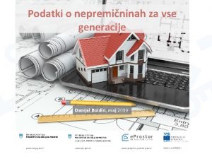 Podatki o nepremininah za vse generacije Program projektov