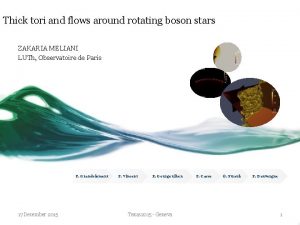 Thick tori and flows around rotating boson stars