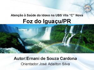 Ateno Sade do Idoso na UBS Vila C