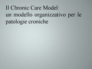 Il Chronic Care Model un modello organizzativo per