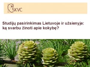 Studij pasirinkimas Lietuvoje ir usienyje k svarbu inoti
