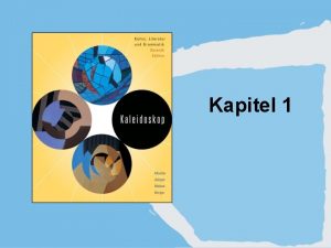 Kapitel 1 1 Infinitive stems and endings Copyright