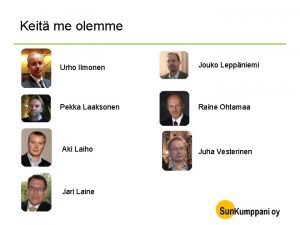 Urho ilmonen Urho ilmonen