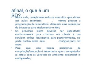 afinal o que um Nesta aula complementando os