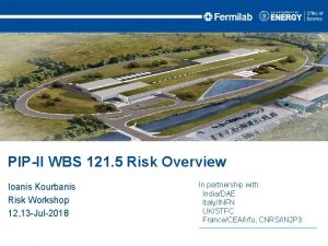 PIPII WBS 121 5 Risk Overview Ioanis Kourbanis