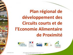 Plan rgional de dveloppement des Circuits courts et