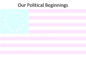 Our Political Beginnings Basic Concepts of Government 16