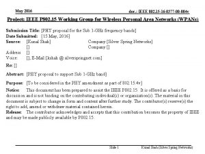 May 2016 doc IEEE 802 15 16 0377