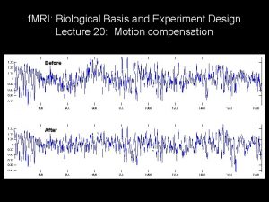 f MRI Biological Basis and Experiment Design Lecture