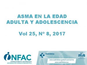 ASMA EN LA EDAD ADULTA Y ADOLESCENCIA Vol