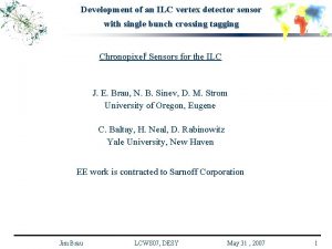 Development of an ILC vertex detector sensor with