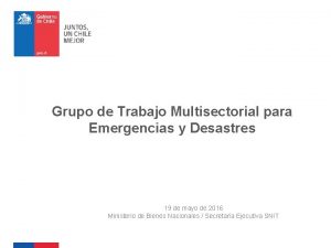 Grupo de Trabajo Multisectorial para Emergencias y Desastres