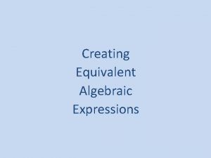 Creating Equivalent Algebraic Expressions 4 a d6 p