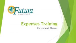 Expenses Training Enrichment Classes Expense Reports Excel document