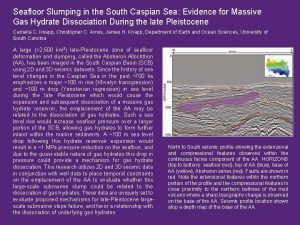 Seafloor Slumping in the South Caspian Sea Evidence
