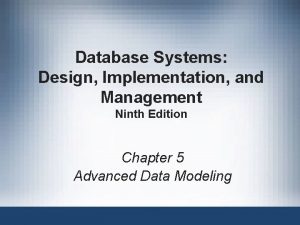 Database Systems Design Implementation and Management Ninth Edition