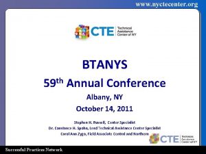 www nyctecenter org BTANYS th 59 Annual Conference